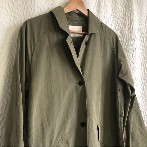 Aritzia The Group by Babaton Skylar Trench Coat Olive Moss Green - Picture 7 of 16